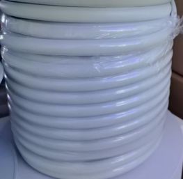 220 V vodootporna LED traka, mlečna, 12 mm, 10 W/m