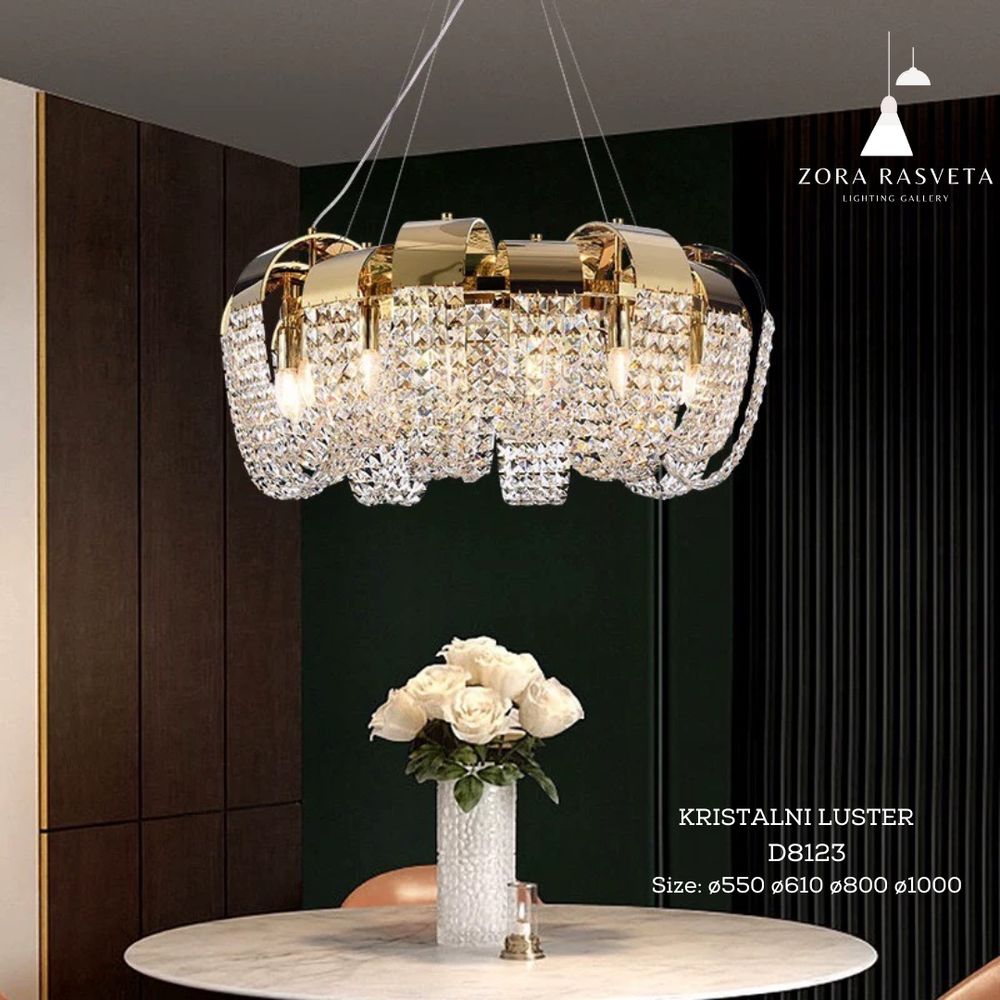 Kristalni luster D8123